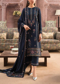 Grace W510-Embroidered 3pc marina dress with Embroidered marina Shawl.