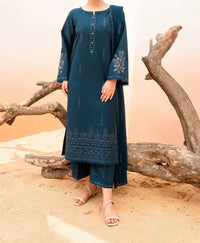 Grace W331-Embroidered 3pc Marina dress with Embroidered chiffon dupatta.