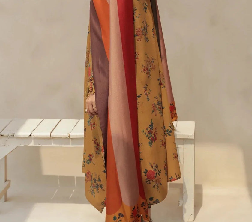 Grace S328 - Printed 3pc lawn dress with Printed lawn dupatta.