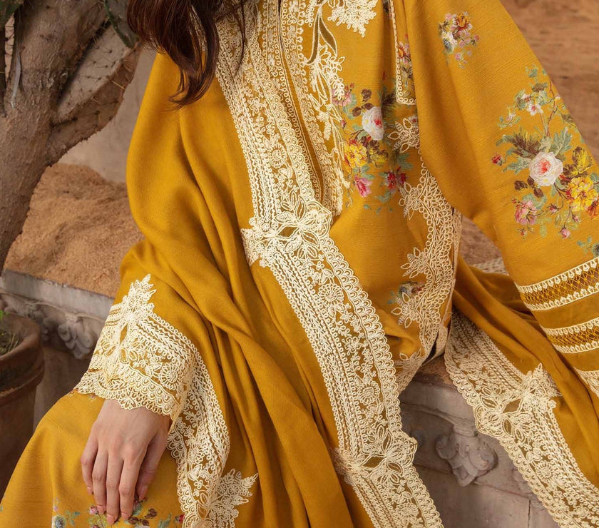 Grace S679-Embroidered 3PC Lawn dress with Embroidered chiffon dupatta.