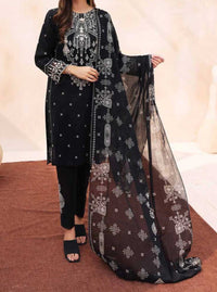 Grace S540-Embroidered 3pc lawn dress with Embroidered Organza dupatta.