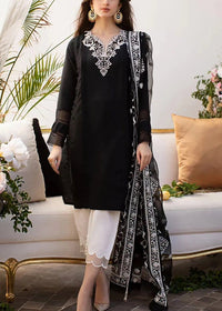 Grace W508-Embroidered 3pc marina dress with Embroidered Organza Dupatta.