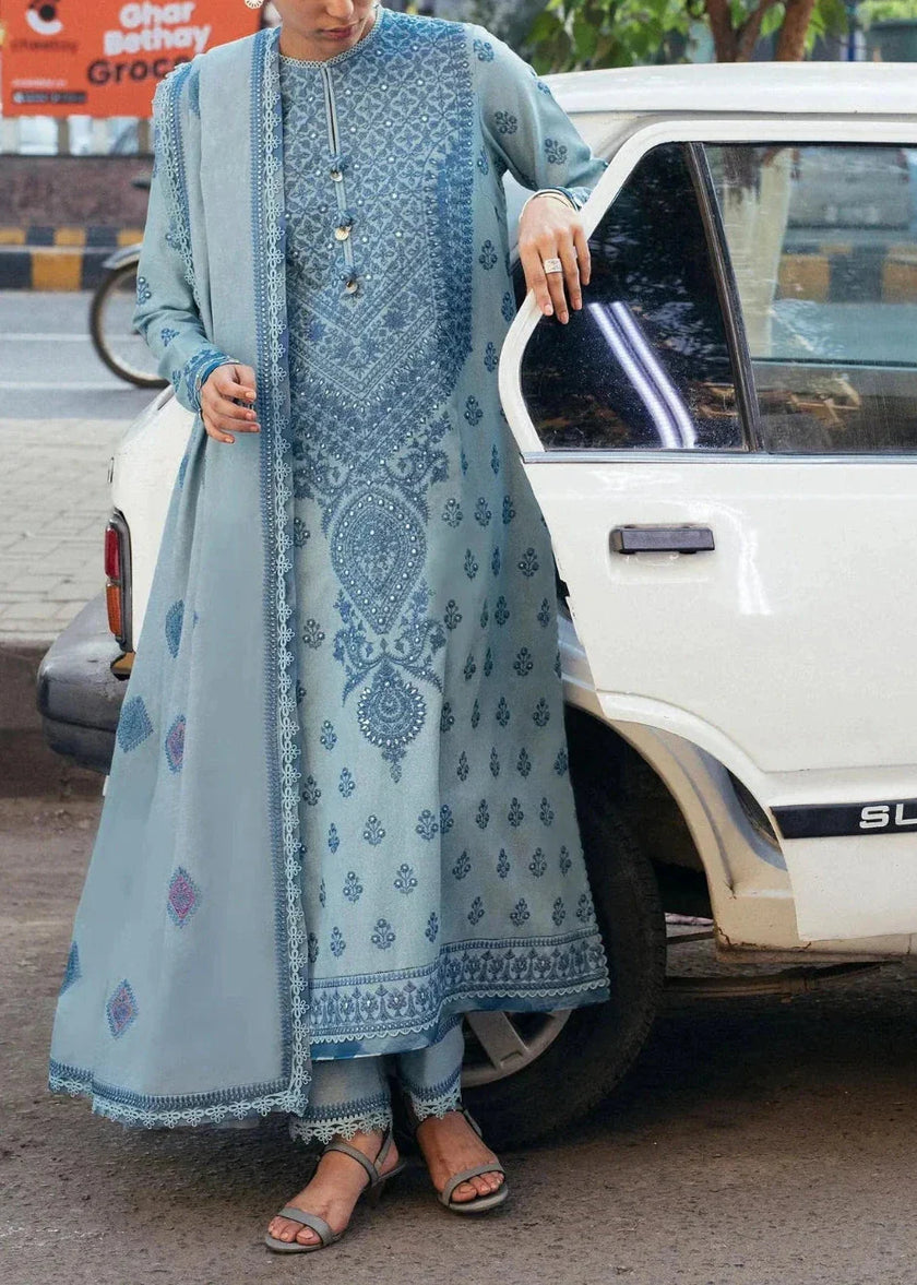 Grace S766-Embroidered 3pc lawn dress with Embroidered Chiffon dupatta.