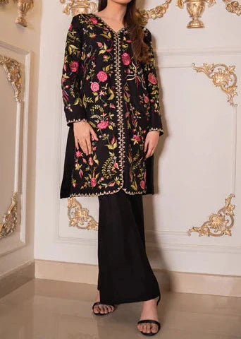 Grace W516-Embroidered 2pc khaddar dress.