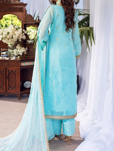 Ainaa – Embroidered Silk Net Unstitched 3Pc Suit