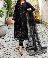 Grace W423-Embroidered 3pc karandi dress With Embroidered Organza dupatta.