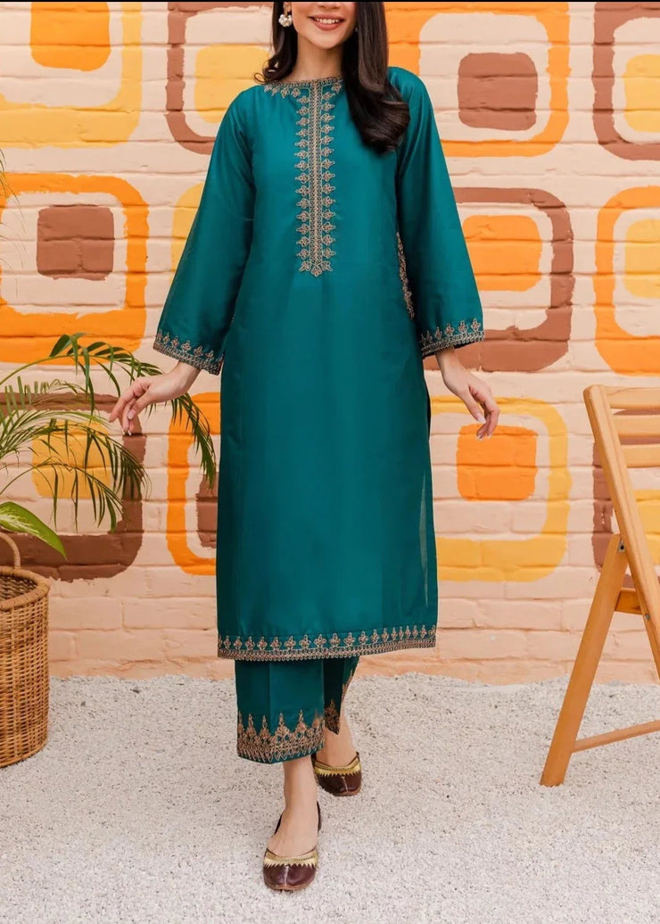 Grace S474-Embroidered 2pc lawn dress