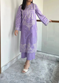 Grace W471- Embroidered 2Pc marina Dress.