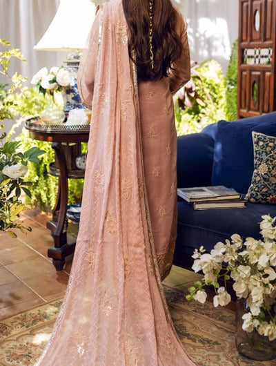 Gulabi Rang – Embroidered Silk Net Unstitched 3Pc Suit