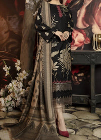 Grace W121 -Embroidered 3pc khaddar dress With printed shawl