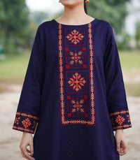 Grace W457-Embroidered 2pc khaddar dress