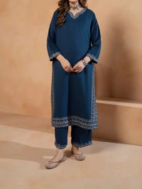 Grace W446-Embroidered 2pc khaddar dress