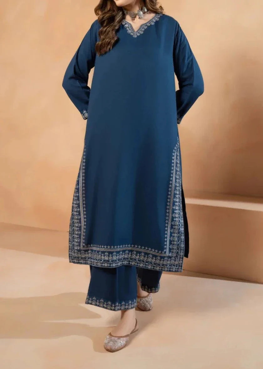 Grace W446-Embroidered 2pc khaddar dress