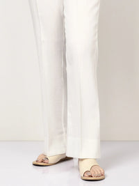 Grace S787-Unstitched Cotton Trouser - White