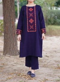 Grace W457-Embroidered 2pc khaddar dress