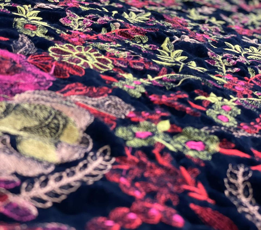 Sarinnah Premium 98-Embroided Fine quality Velvet shawl.