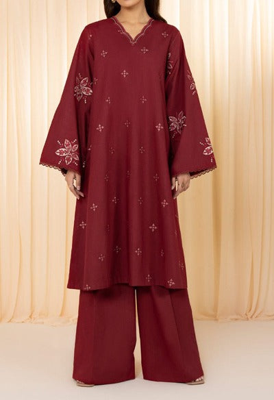 Grace W425-Embroidered 2pc khaddar dress