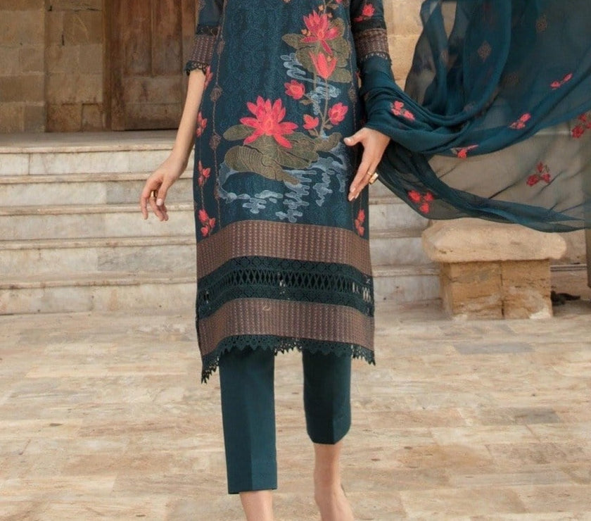 Grace W361-Embroidered 2pc karandi dress.