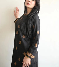 Grace W507-Embroidered 2pc khaddar dress.