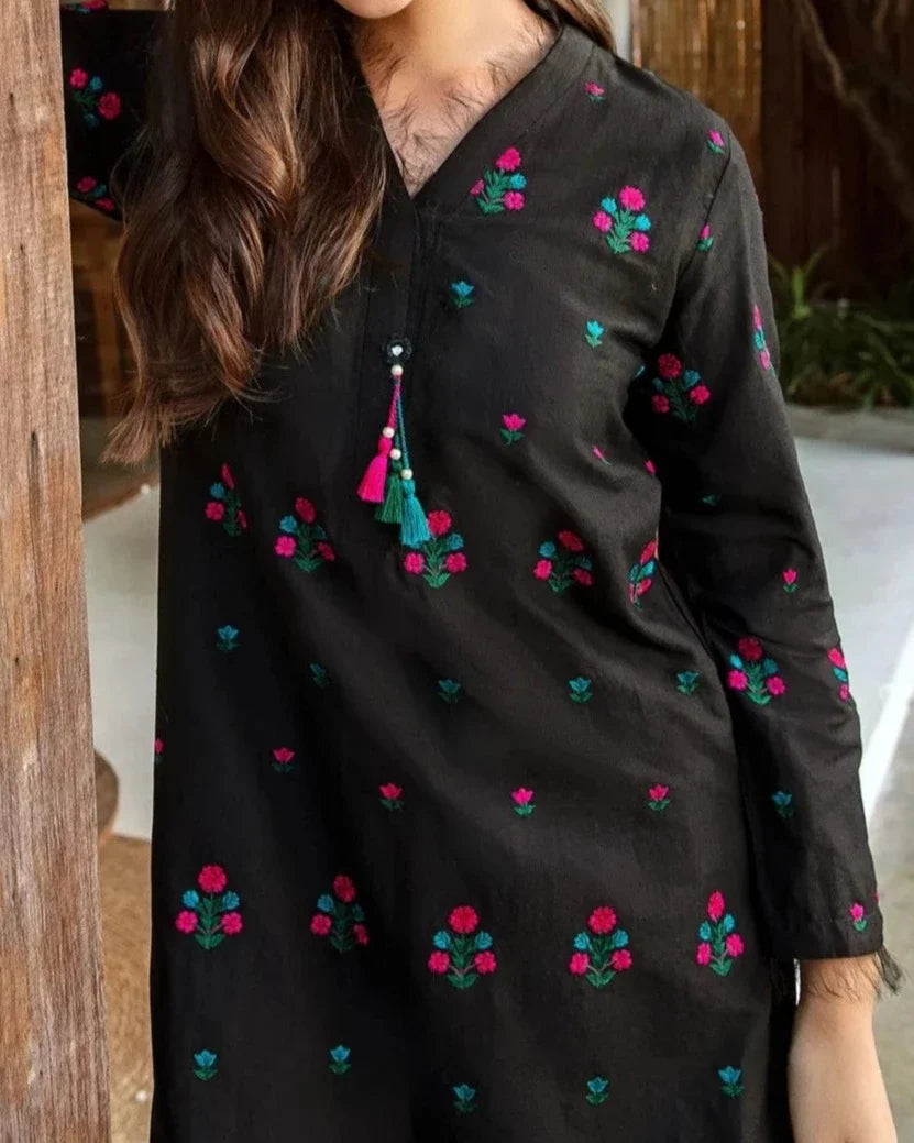 Grace S502-Embroidered 2pc lawn dress