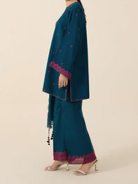 Grace S574-Embroidered 3pc Lawn dress with Embroidered Organza dupatta.