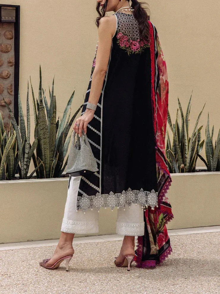 Grace S669-Embroidered 3PC Lawn with Digital Printed silk dupatta.