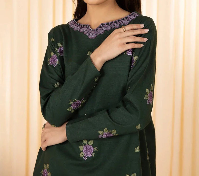 Grace W424-Embroidered 2pc khaddar dress