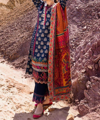 Grace W253- Digital Printed 3pc linen dress with Printed Linen dupatta.