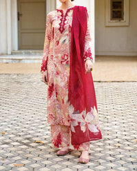 Grace S610-Printed 3pc Lawn dress with Printed lawn dupatta.