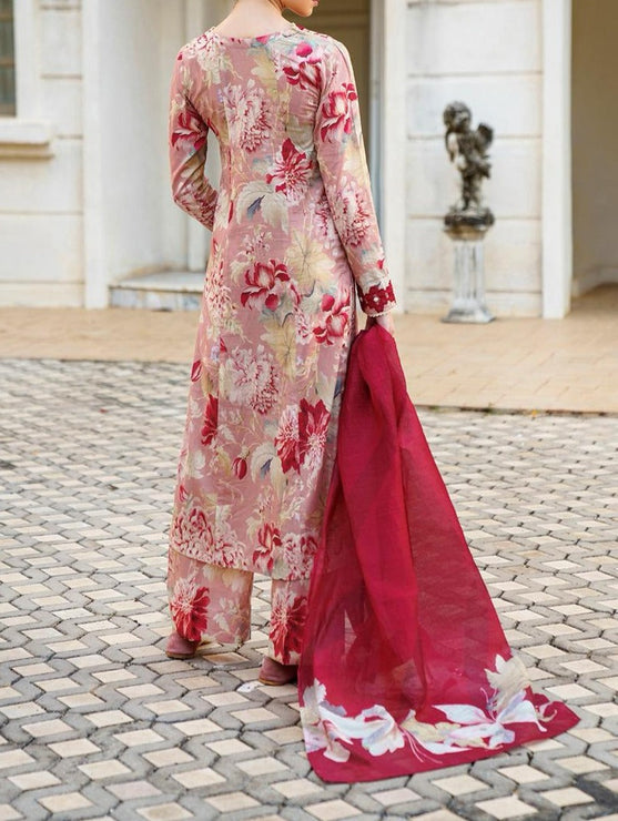 Grace S610-Printed 3pc Lawn dress with Printed lawn dupatta.