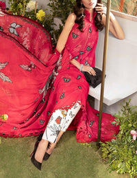 Grace S619-Printed 3pc Lawn dress with Printed lawn dupatta.