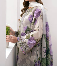 Grace S634-Printed 3pc Lawn dress with Printed lawn dupatta.