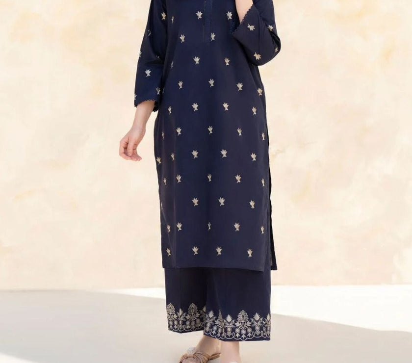 Grace S739-Embroidered 2pc lawn dress