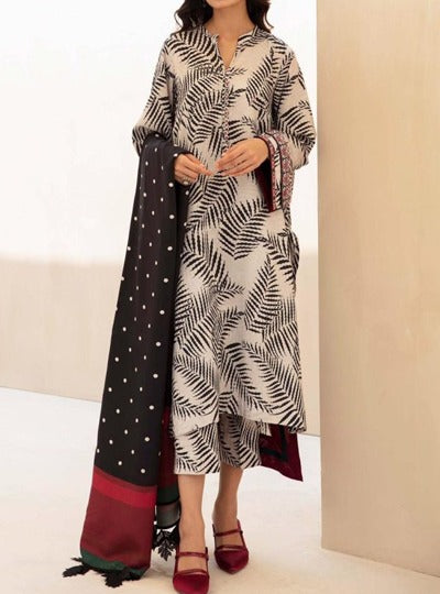 Grace S759-Digital Printed 3pc Lawn dress with Digital printed Munar dupatta.