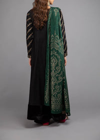 Grace W512- Embroidered 3pc linen dress with Printed Wool Shawl.