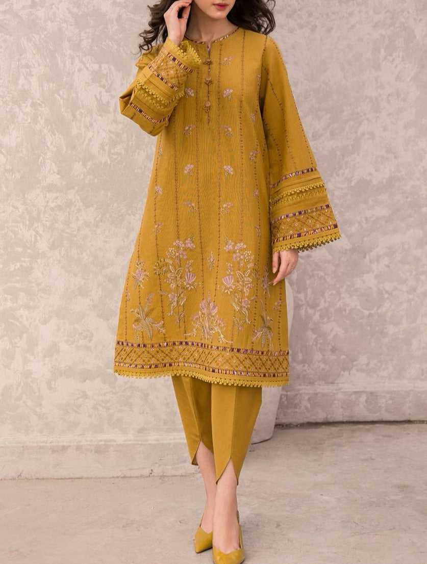 Grace S664-Embroidered 3PC Lawn with Printed munar dupatta.