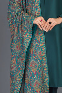 SARINNAH D70- FORMAL HEAVY EMBROIDED KARANDI LAWN SHAWL. - gracestore.pk