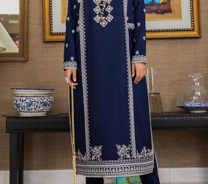 Grace W448-Embroidered 2pc khaddar dress