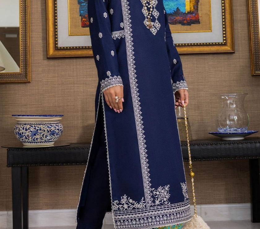 Grace W448-Embroidered 2pc khaddar dress