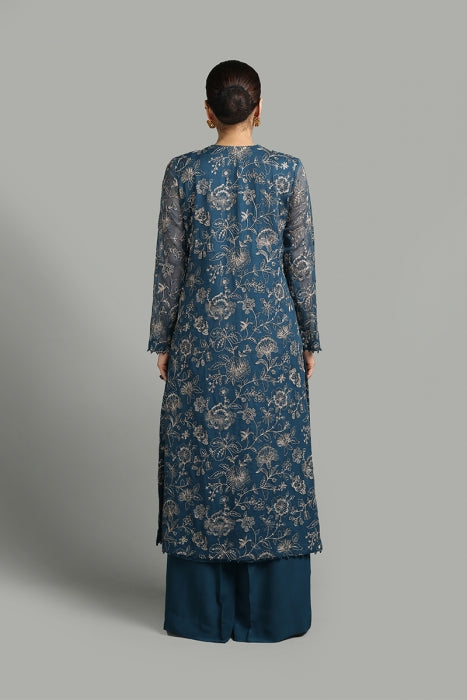 Grace S641-Embroidered 3pc lawn dress with Embroidered chiffon dupatta.