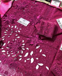 Grace S597 -Shifli Embroidered in Laser cutwork & 3D flowers 3pc lawn dress with Printed Silk dupatta.